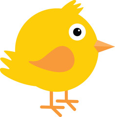 cute cartoon bird vector