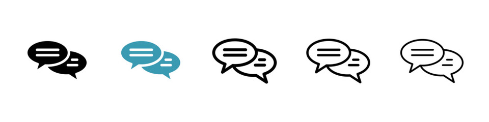 Messaging vector icon set. Digital Conversation symbol for UI design.