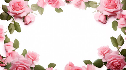 Floral frame with decorative flowers, decorative flower background pattern, floral border background