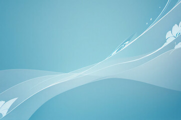 Blue Simple Streamline Abstract Background