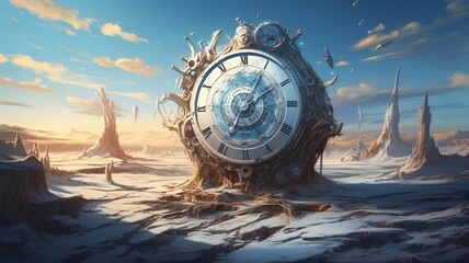 Captured Eternity: Scenes Frozen in Time, A Timeless Glimpse into Moments Suspended in Perpetual Beauty - AI Generative