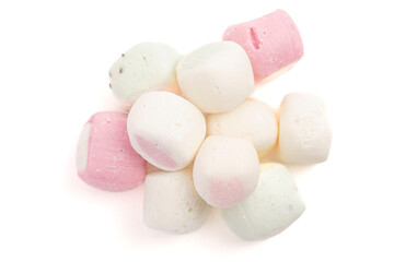 Freeze Dried Fruit Flavored Candy Isolated on a White Background