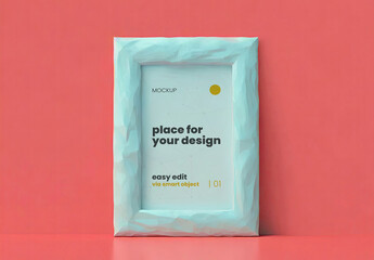 3d Art Vertical Poster Mockup 33