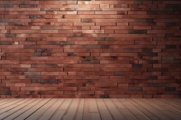 Modern brick wall 3d rendering