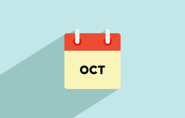 Calendar October Design Vector illustration