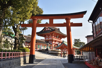 Fototapeta na wymiar 伏見稲荷神社の鳥居