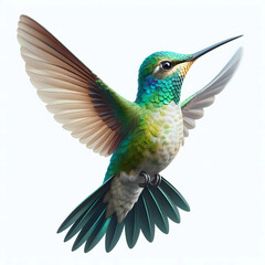 Fototapeta premium digital version of hummingbird in fly