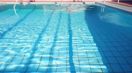Outdoor swimming pool arena for professional sport