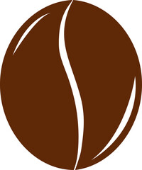 Coffee beans icon template. Coffee beans icon symbol. Flat illustration for graphic and web design. on transparent, png