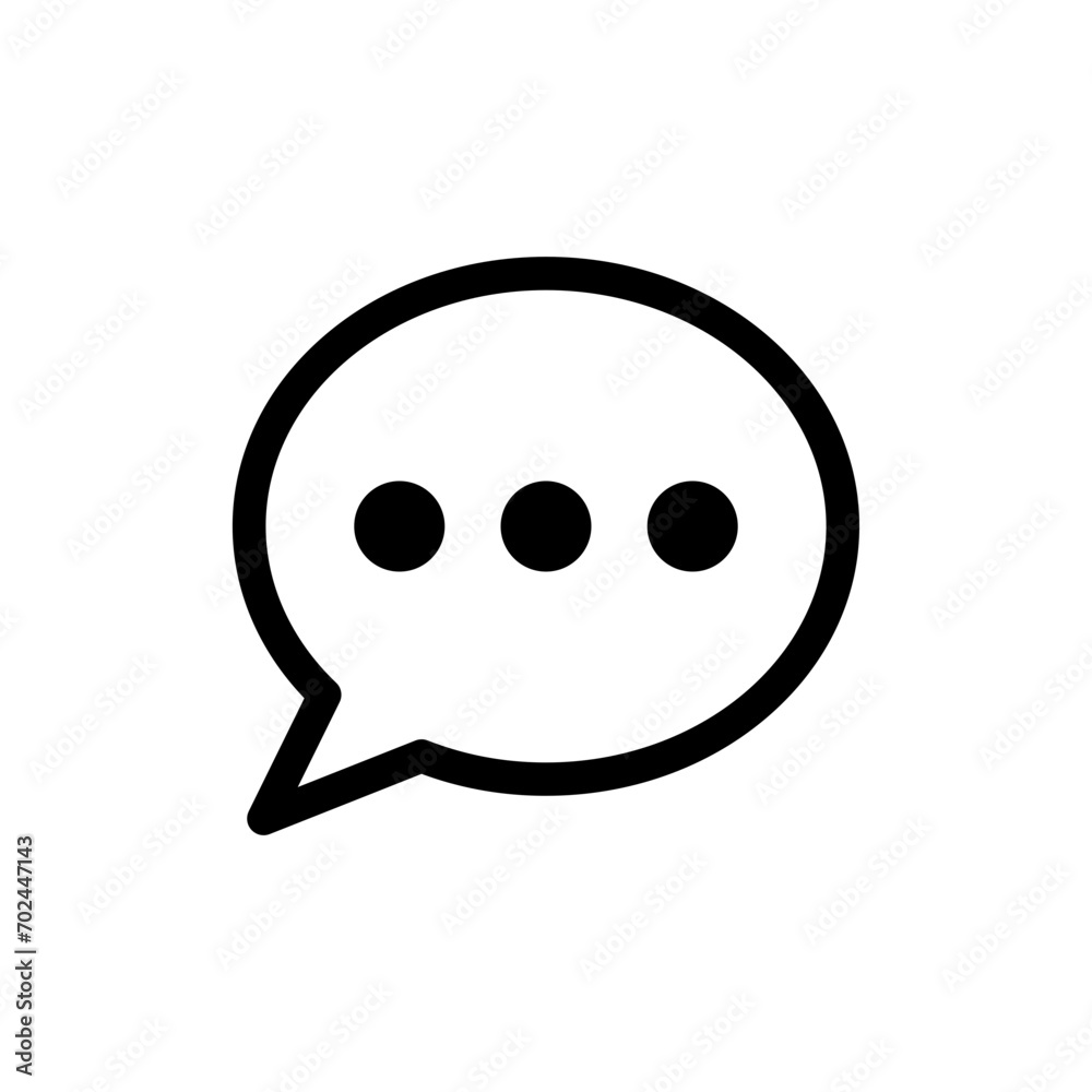 Poster comment icon speech bubble symbol Chat message icons - talk message Bubble chat icon. web vector icon