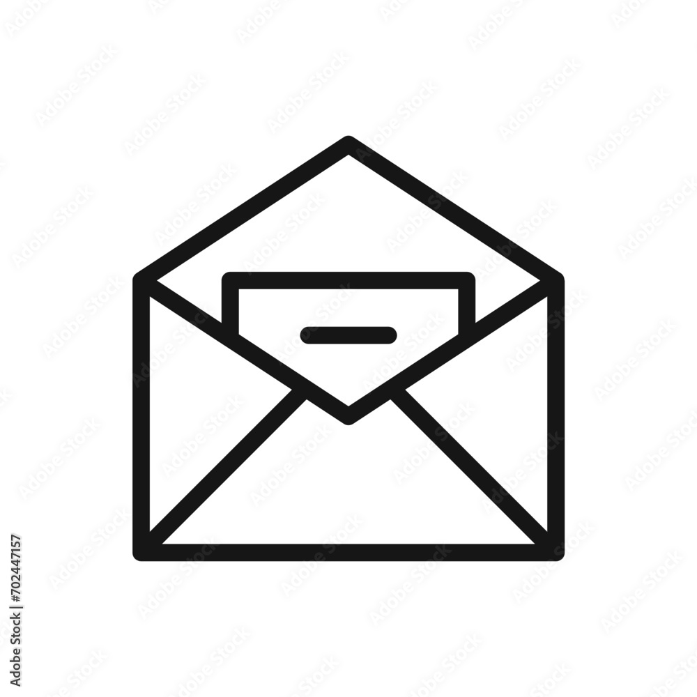 Poster envelope icon, email message icon - Mail icon button sign, notification new message icons button