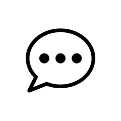 comment icon speech bubble symbol Chat message icons - talk message Bubble chat icon. web vector icon - obrazy, fototapety, plakaty