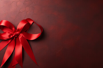 Paper ribbon on the day 