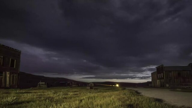 Bodie Ghost Town Thunder storm
