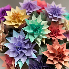 bouquet of origami flowers