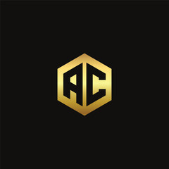 Vector AC initial letters logo design