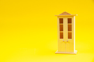 concept Furniture repair furniture restoring an old cabinet salon vintage advertising idea copy space background top view