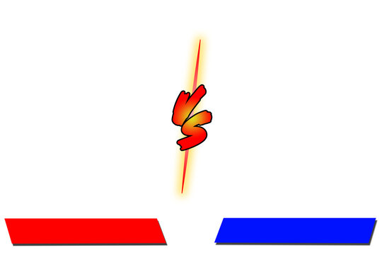 Batalha versus. Vs batalha duelo de game. Lutar, desafio. Luta.