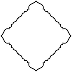 Islamic Amblem Design Thin Line Black stroke silhouettes Design pictogram symbol visual illustration