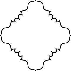 Islamic Amblem Design Thin Line Black stroke silhouettes Design pictogram symbol visual illustration