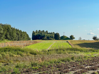 The Horodło Union Mound built by the inhabitants of Horodło on the 448th anniversary of the "small Polish-Lithuanian union of 1413", 