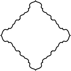 Islamic Amblem Design Thin Line Black stroke silhouettes Design pictogram symbol visual illustration