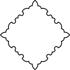 Islamic Amblem Design Thin Line Black stroke silhouettes Design pictogram symbol visual illustration