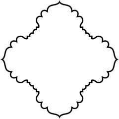 Islamic Amblem Design Thin Line Black stroke silhouettes Design pictogram symbol visual illustration