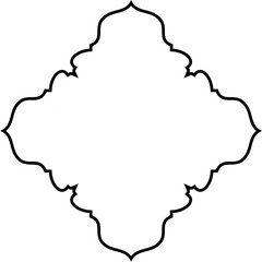 Islamic Amblem Design Thin Line Black stroke silhouettes Design pictogram symbol visual illustration