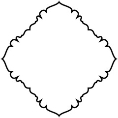 Islamic Amblem Design Thin Line Black stroke silhouettes Design pictogram symbol visual illustration