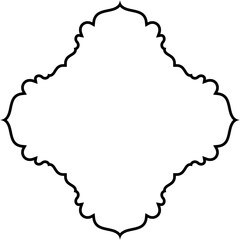 Islamic Amblem Design Thin Line Black stroke silhouettes Design pictogram symbol visual illustration