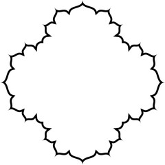 Islamic Amblem Design Thin Line Black stroke silhouettes Design pictogram symbol visual illustration