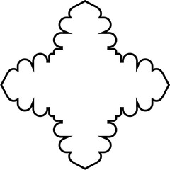 Islamic Amblem Design Thin Line Black stroke silhouettes Design pictogram symbol visual illustration