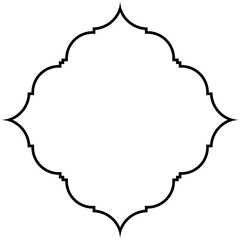 Islamic Amblem Design Thin Line Black stroke silhouettes Design pictogram symbol visual illustration