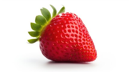 Strawberry isolated on white background ai generated juicy