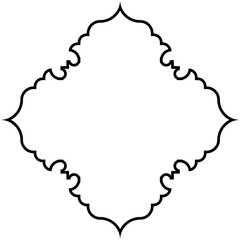 Islamic Amblem Design Thin Line Black stroke silhouettes Design pictogram symbol visual illustration