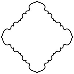 Islamic Amblem Design Thin Line Black stroke silhouettes Design pictogram symbol visual illustration