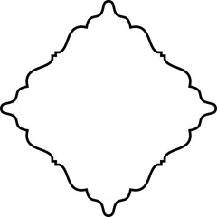 Islamic Amblem Design Thin Line Black stroke silhouettes Design pictogram symbol visual illustration