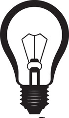 The Art of Lighting Black Bulb Vector Logo Symbolization Visual Radiance Black Bulb Vector Logo Icon Design