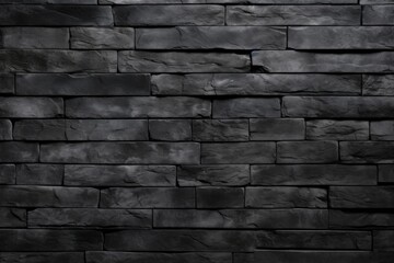 Texture of black brick wall
