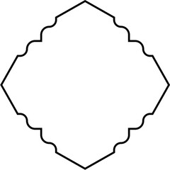 Islamic Amblem Design Thin Line Black stroke silhouettes Design pictogram symbol visual illustration