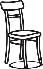 Fototapeta premium Elegant Harmony Vector Black Chair Symbolic Identity Soothing Seating Black Relaxing Chair Emblematic Mark
