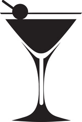 Luxury Blend Vector Black Cocktail Emblematic Representation Crafted Elegance Black Drink Iconic Symbol