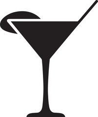 Crafted Elegance Black Drink Iconic Symbol Refreshing Infusion Vector Black Cocktail Symbolic Mark