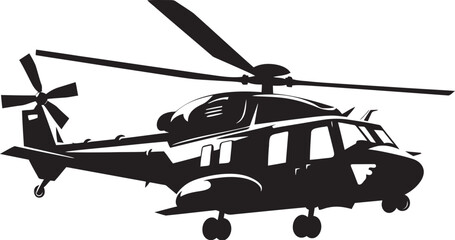 Warrior Fury Vector Black Helicopter Emblematic Identity Stealth Force Black Combat Helicopter Symbolic Emblem