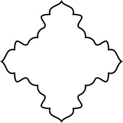 Islamic Amblem Design Thin Line Black stroke silhouettes Design pictogram symbol visual illustration