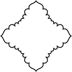 Islamic Amblem Design Thin Line Black stroke silhouettes Design pictogram symbol visual illustration