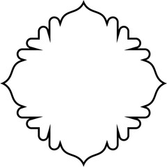 Islamic Amblem Design Thin Line Black stroke silhouettes Design pictogram symbol visual illustration