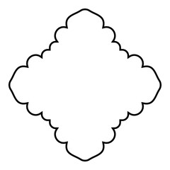 Islamic Amblem Design Thin Line Black stroke silhouettes Design pictogram symbol visual illustration