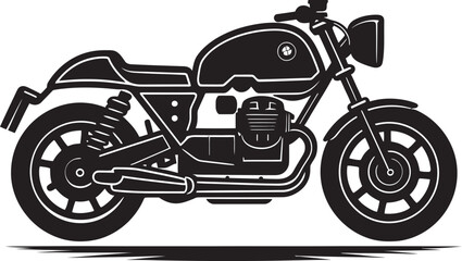 Dynamic Elegance Black Cafe Racer Icon Speed Emblem Vector Black Cafe Racer Mark